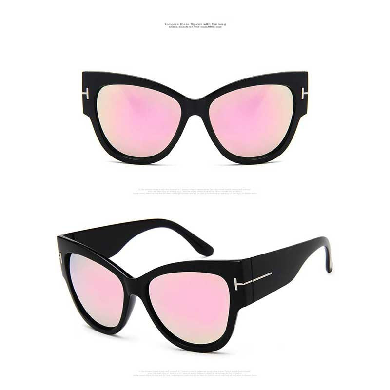 Oversized Sunglasses Women Cat Eye 2018 Brand Designer Vintage Cateye Sun glasses Trendy Retro Female Sunglass Classic T Glasses - YuppyCollections