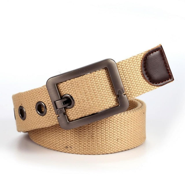 Camping Belts Waist Tactical Canvas Belts Sport Waistband Men Adjustable Striped - YuppyCollections