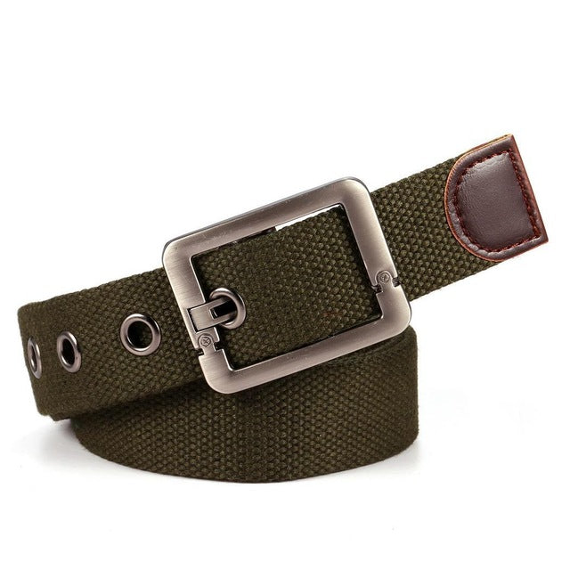 Camping Belts Waist Tactical Canvas Belts Sport Waistband Men Adjustable Striped - YuppyCollections