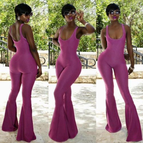 Women Jumpsuit Romper Trousers Clubwear Long Party Bodycon Pants - YuppyCollections