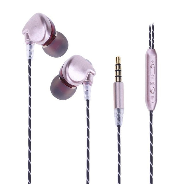 ALLOYSEED Universal Sport In-ear Stereo Bass Earphone Wired Headset with Microphone Waterproof Sweatproof Headphones - YuppyCollections