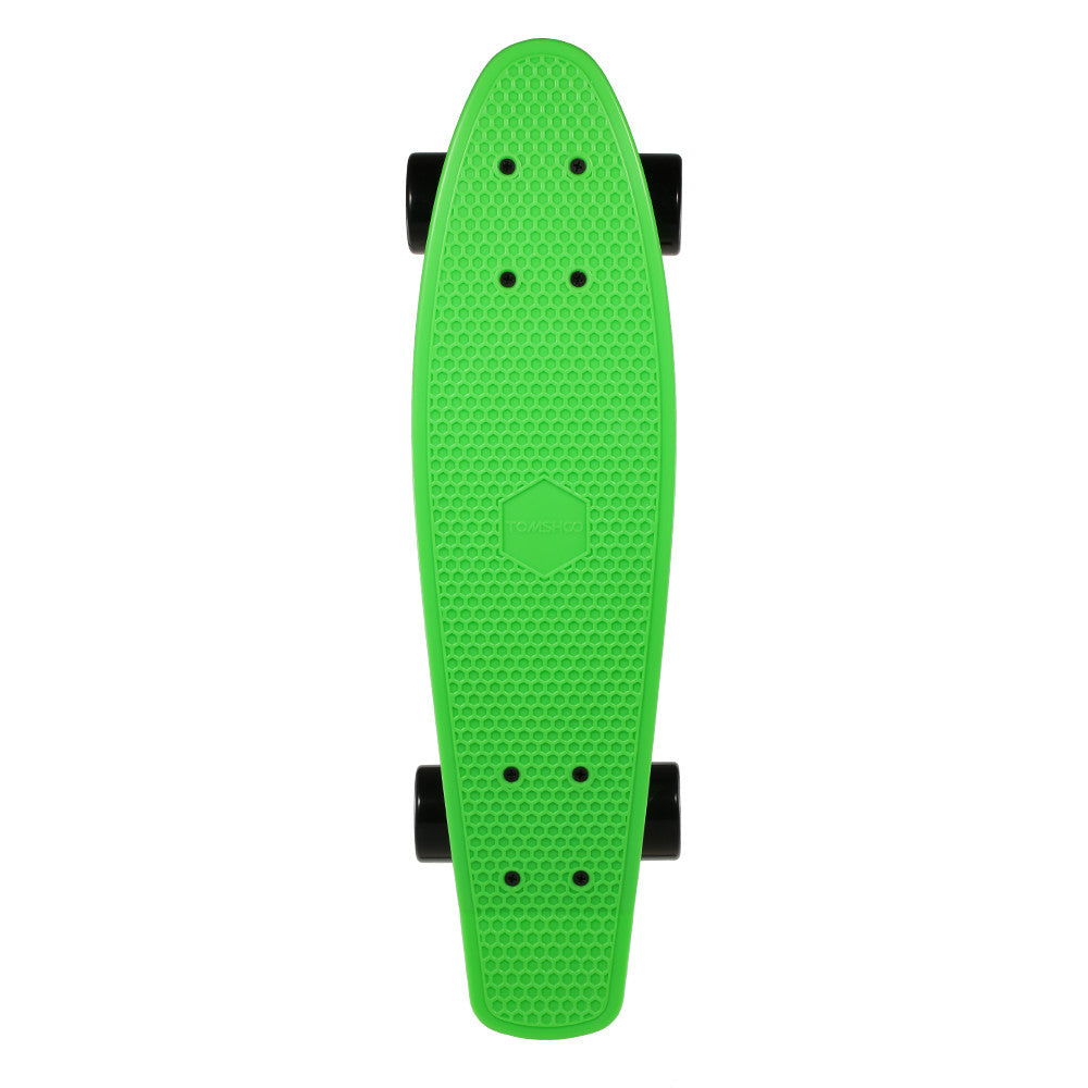 TOMSHOO 22 Inch Skateboard Cruiser Board PU Wheels Skate Board Complete Deck Skateboard - YuppyCollections