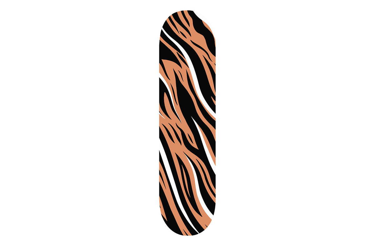 Brown Zebra Print Skateboard - YuppyCollections