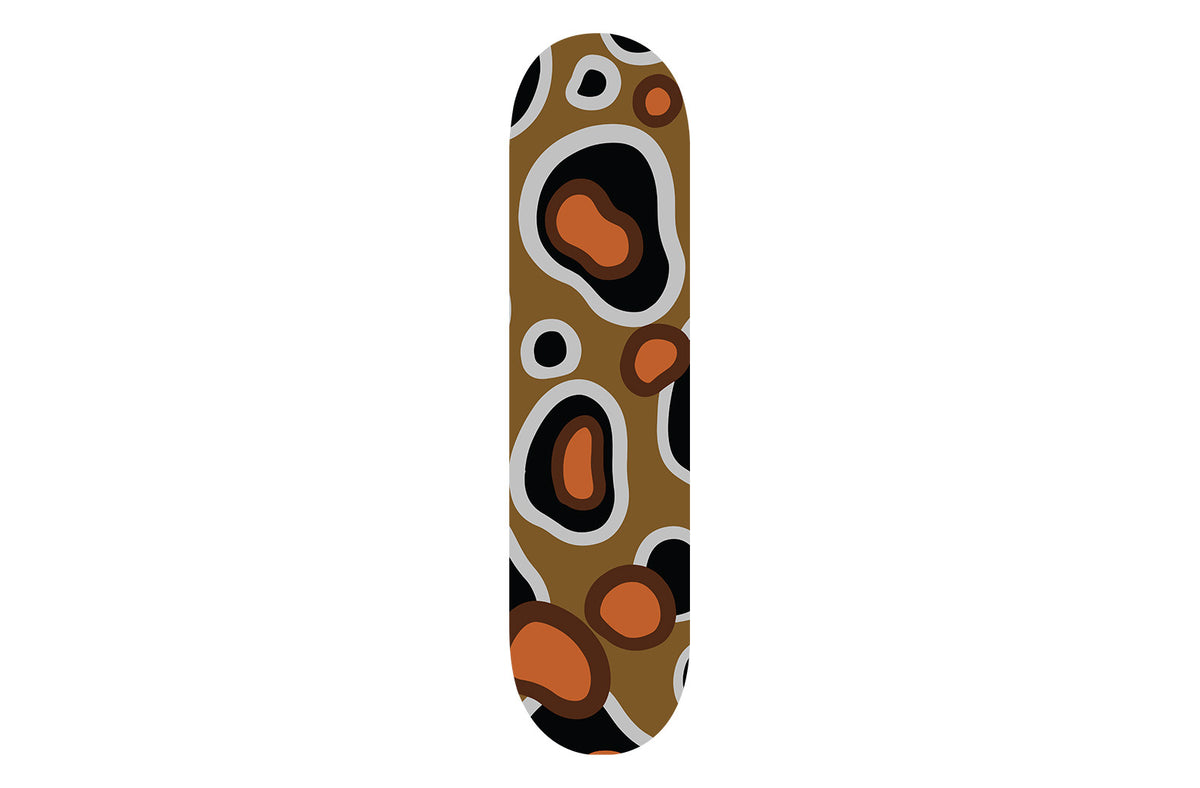 Brown Leopard Print Skateboard - YuppyCollections