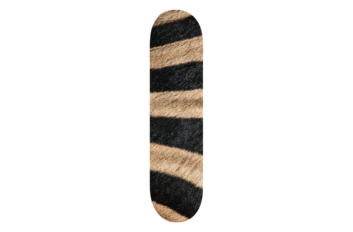 Large Zebra Print Skateboard - YuppyCollections