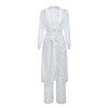 Glamaker White lace floral 3 set sexy jumpsuit - YuppyCollections