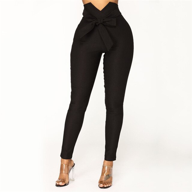 Women Casual Trousers  Slim Elastic Pants - YuppyCollections