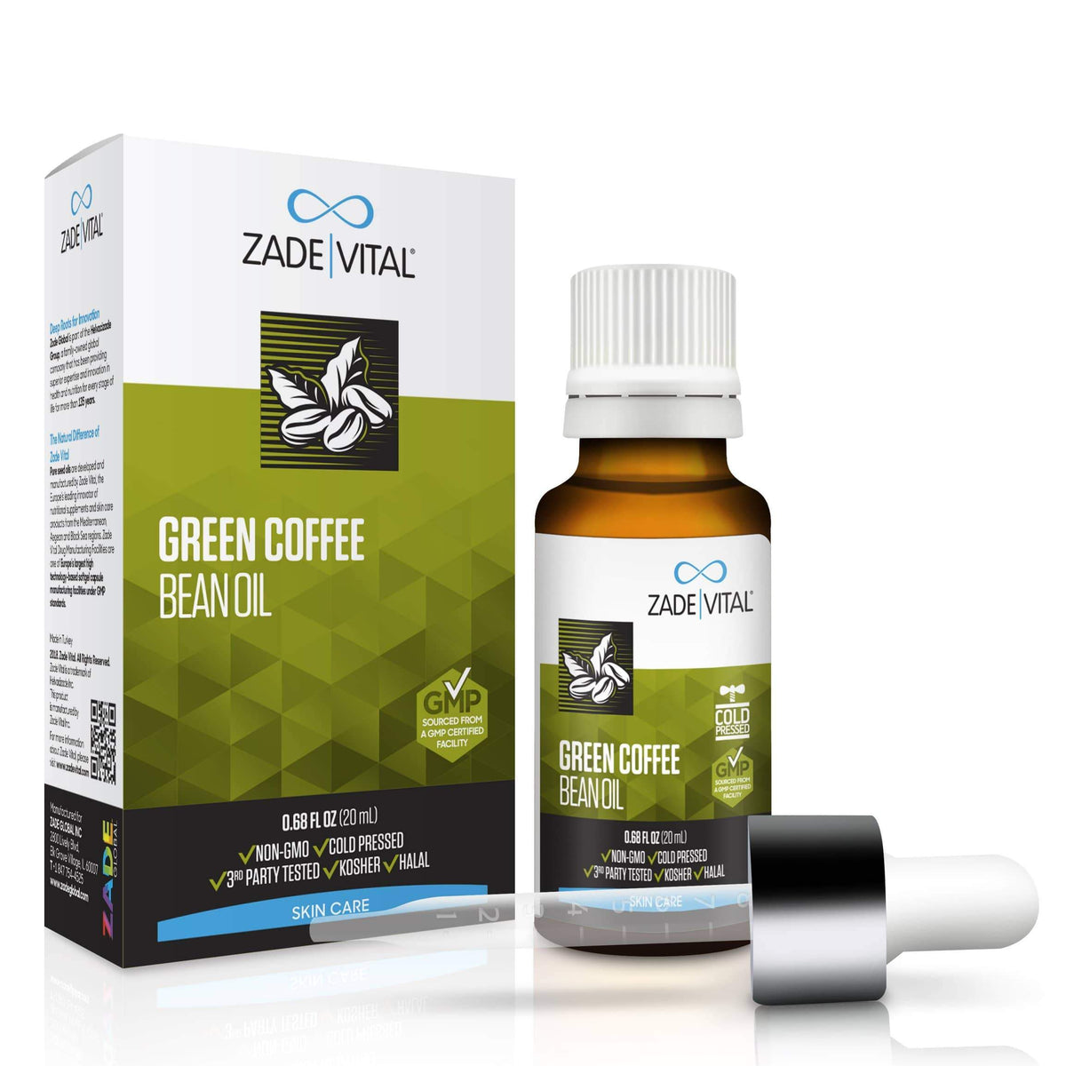 Green Coffee Bean Oil 0.7oz. (20ml) with Dropper - YuppyCollections