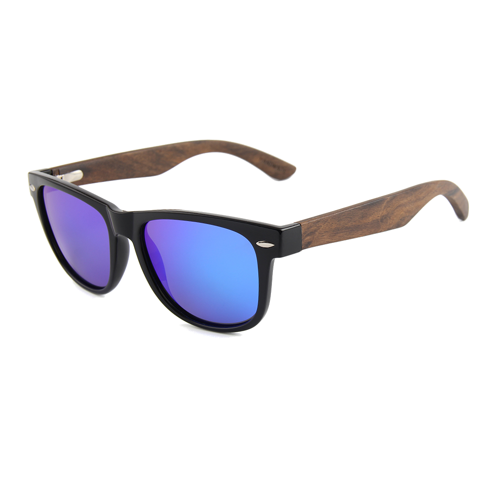 Real Ebony Wood Wanderer Style Sunglasses by WUDN - YuppyCollections