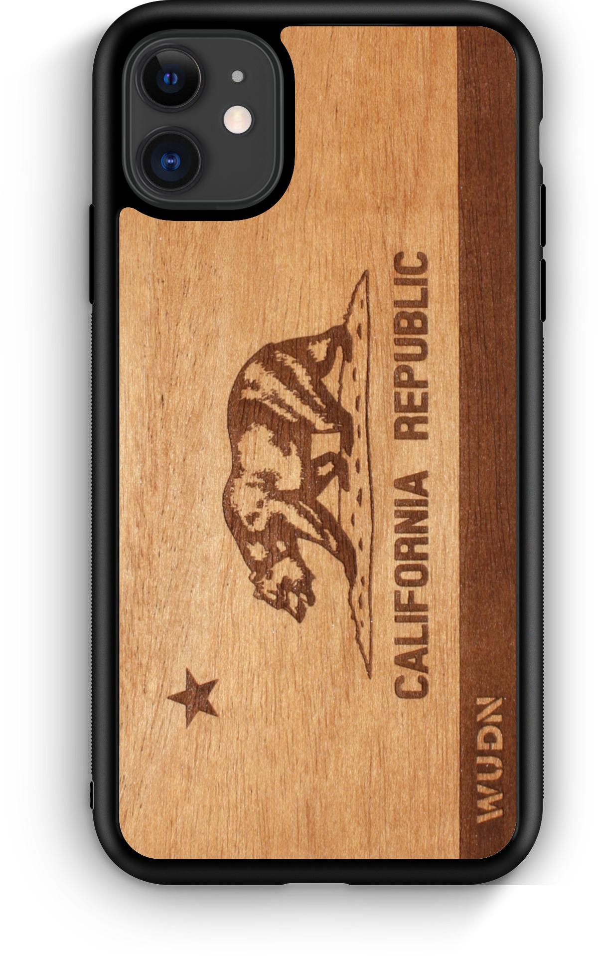 Slim Wooden Phone Case | California Republic - YuppyCollections