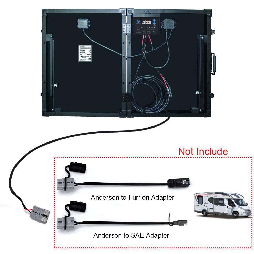 ACOPOWER 100W Foldable Solar Panel Kit, Waterproof ProteusX 20A Charge Controller  (New Launched) - YuppyCollections