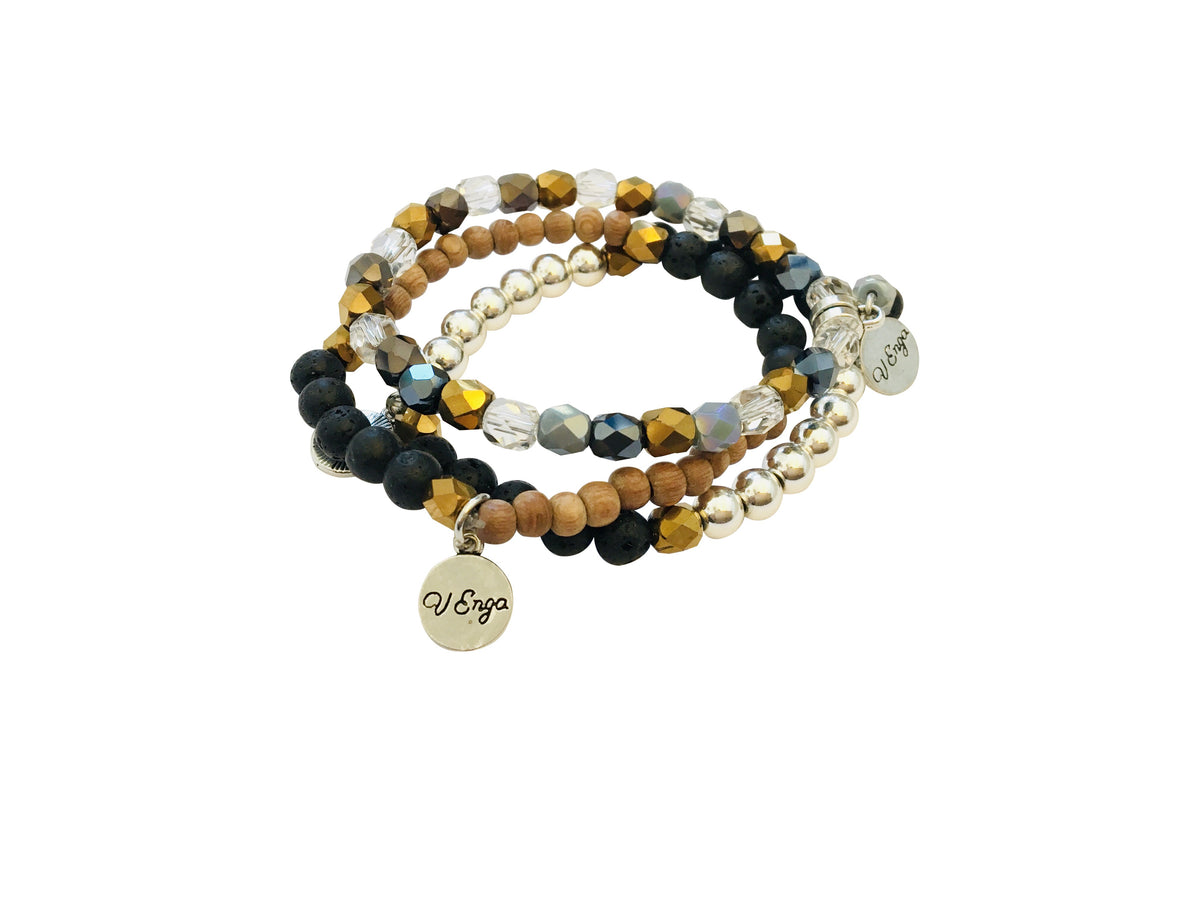 Essential Oil Bracelet ~Trio Set - YuppyCollections