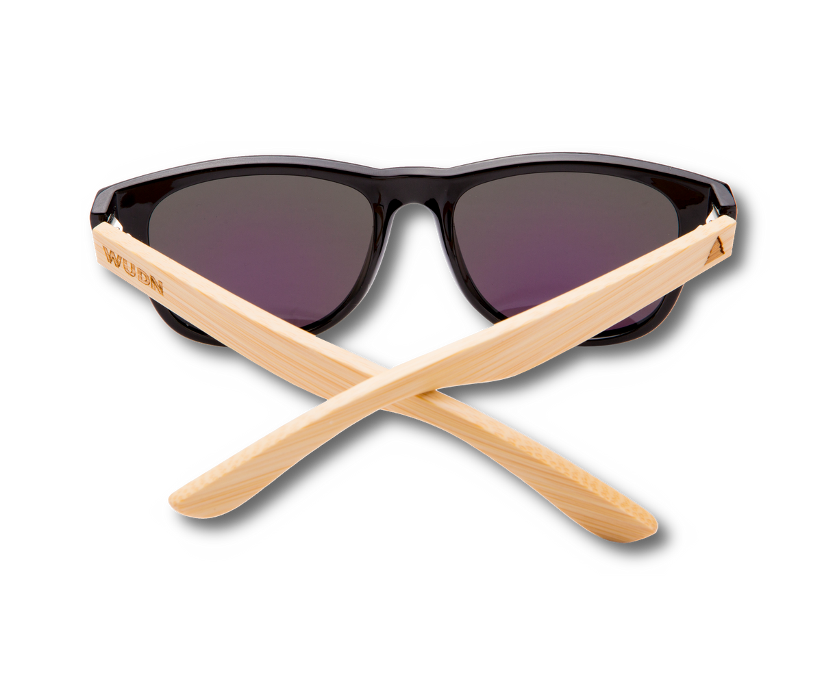 Real Bamboo Wood Wanderer Style Sunglasses by WUDN - YuppyCollections