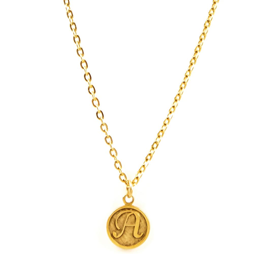 AVERY "A" NECKLACE - YuppyCollections