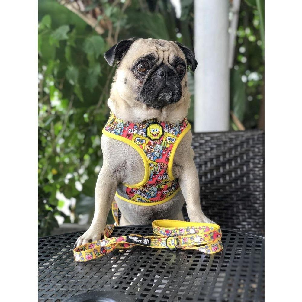 Spongebob x Fresh Pawz - SB & Friends | Adjustable Mesh Harness - YuppyCollections