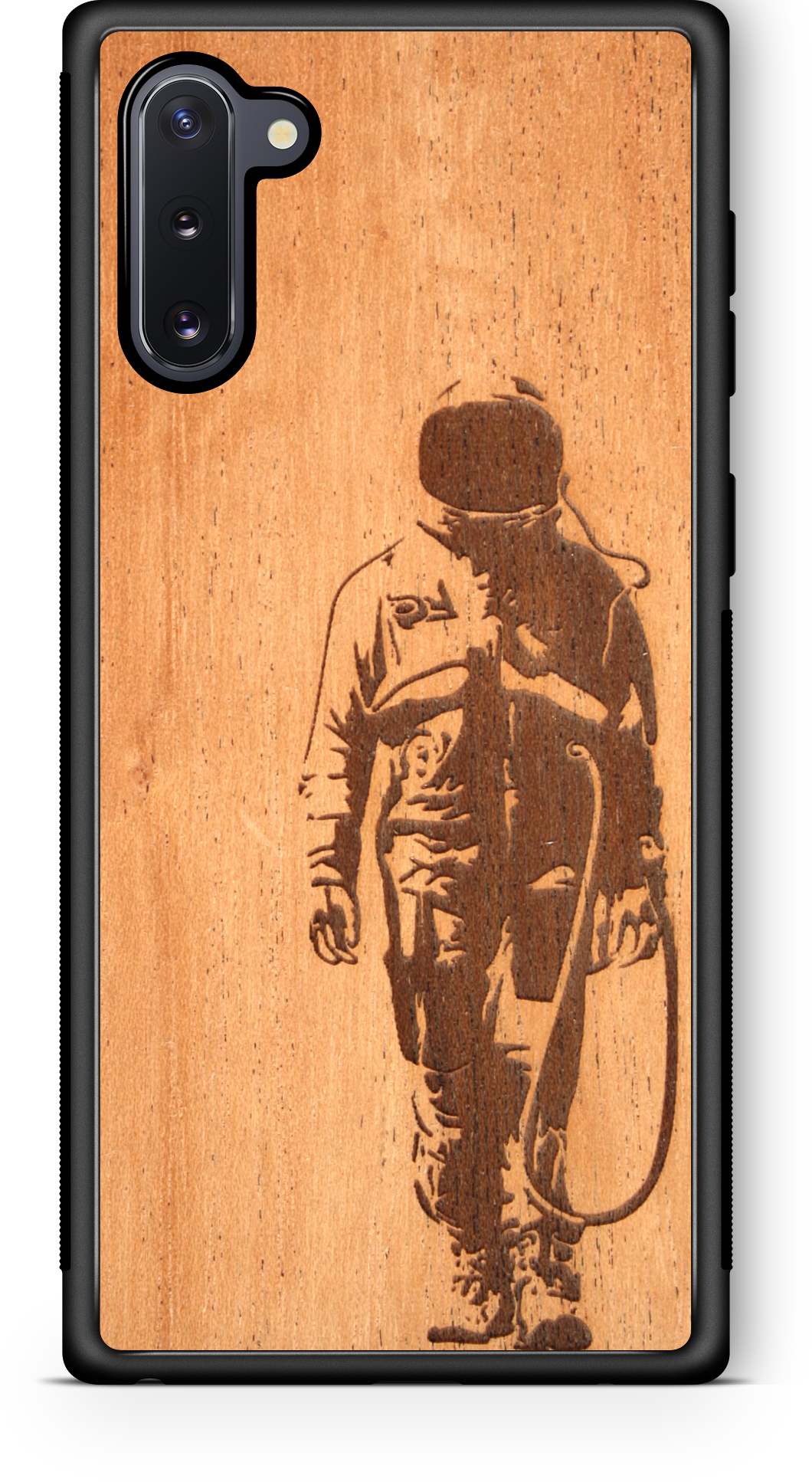 Slim Wooden Phone Case | Banksy Astronaut - YuppyCollections