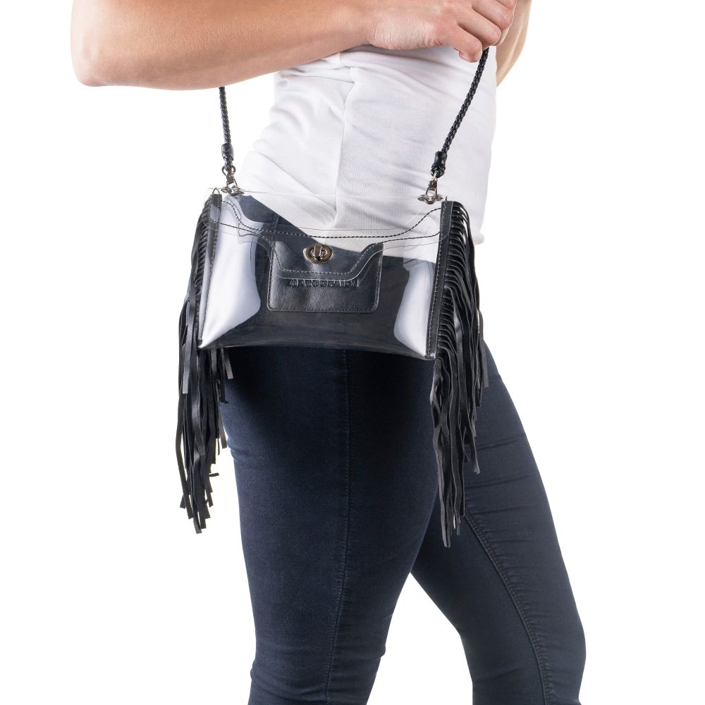 CLEAR FRINGE CROSSBODY - YuppyCollections