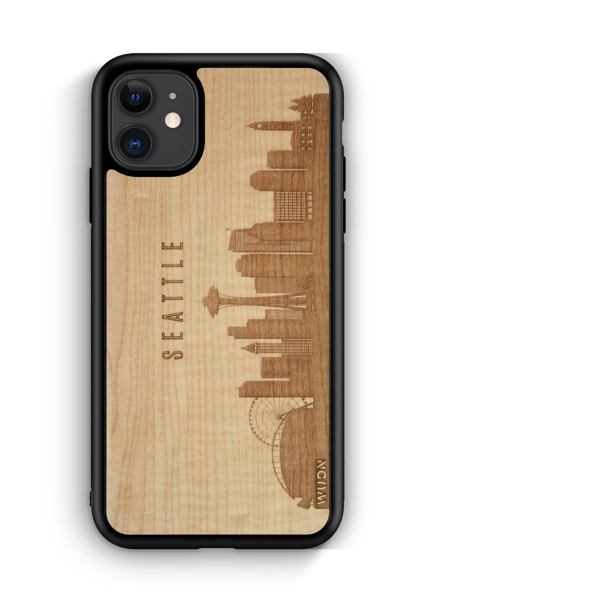 CityScape Wooden Phone Case | Seattle WA - YuppyCollections